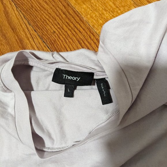 Theory T-shirt Pale Purple - Picture 5 of 6